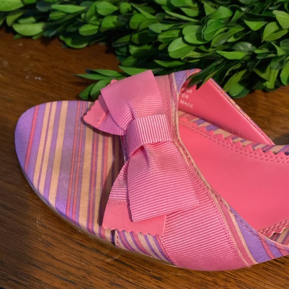 Pink kitten heel shoes with bow size 6 - Picture 4 of 6